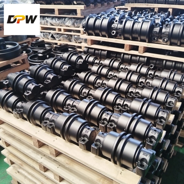 Professional Custom Steel Track Chassis Components factory(W154A-Z2)-DPW PARTS supply high quality track roller /carrier roller/idler/sprocket ass'y. 