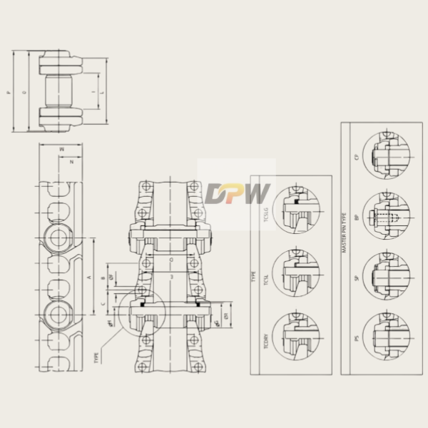 JS330 track link