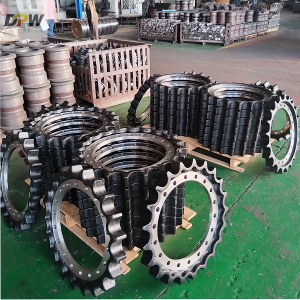 HITACHI excavator ZX200-3(P/N:1033091;HT1025)track sprocket gear source factory-DPW parts 
