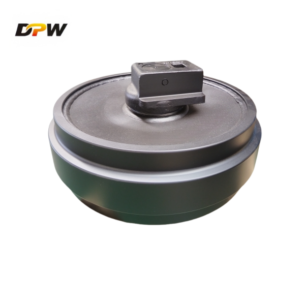 KATO excavator 1430/1250 front idler(14887;587-50400100)DPW-parts industry/forging idler factory/front idlers wheel manufactures