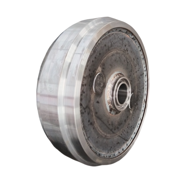 KOBELCO excavator SK460 (LS52D00002F1,72219137) front idler GP/excavator idlers factory/forging idler manufacture/OEM quality spare parts/heavy duty excavator undercarriage supply 