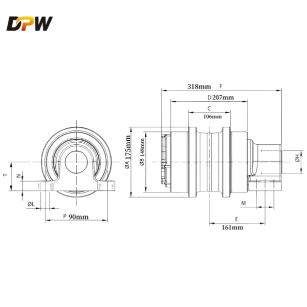PC400-7 top roller