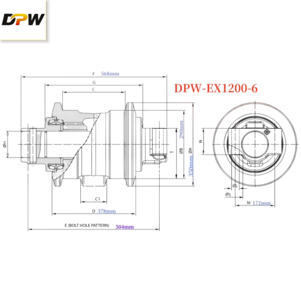 EX1200-6 CAD drawing image