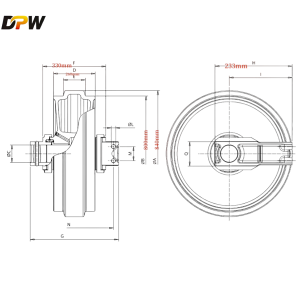 ZX650-idler assy ZX650-idler assy