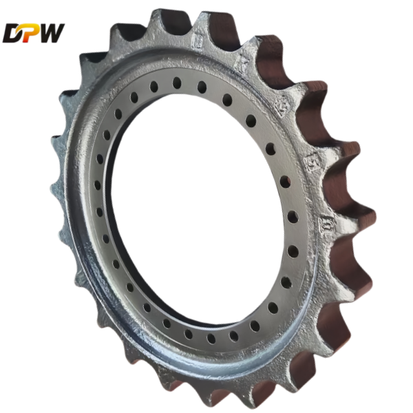 KOBELCO SK350 Drive Sprocket Assembly/DPW manufacture high quality sprocket for heavy-duty excavator undercarriage parts. 