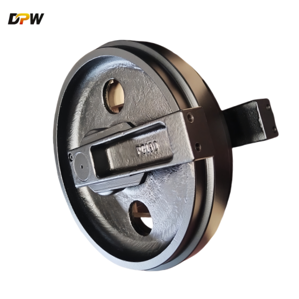 PC100 Forging Front Idler Ass'y for Komatsu excavator undercarriage parts-China sapre part manufacture 