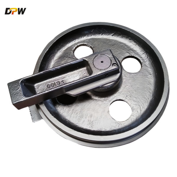 PC100 Forging Front Idler Ass'y for Komatsu excavator undercarriage parts-China sapre part manufacture 