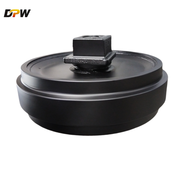 CX210/SH200 Forged Guide Wheel Assembly/forging steel excavator undercarriage spare parts-made by DPW Machinery Parts 
