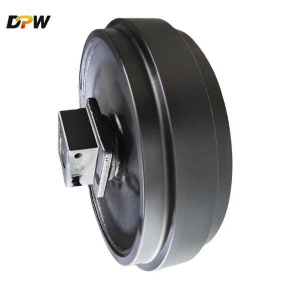 CX210/SH200 Forged Guide Wheel Assembly/forging steel excavator undercarriage spare parts-made by DPW Machinery Parts 