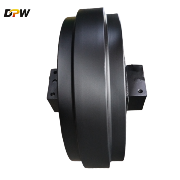 CX210/SH200 Forged Guide Wheel Assembly/forging steel excavator undercarriage spare parts-made by DPW Machinery Parts 
