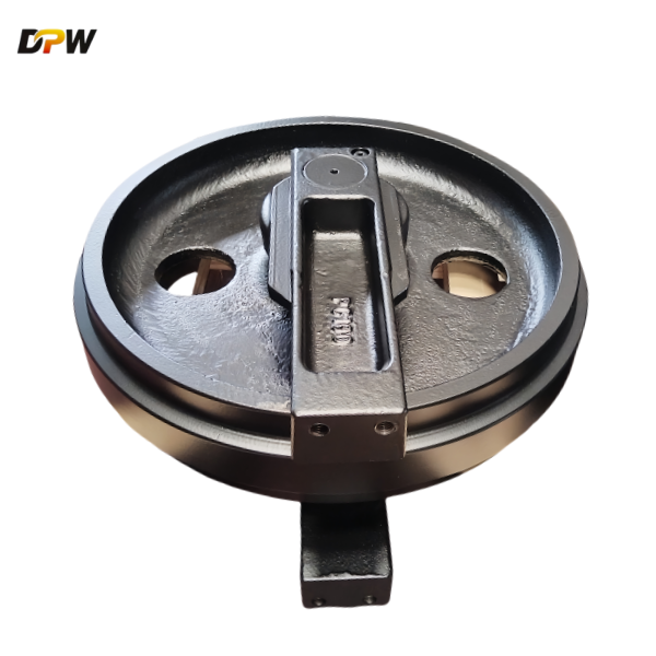PC100 Forging Front Idler Ass'y for Komatsu excavator undercarriage parts-China sapre part manufacture 
