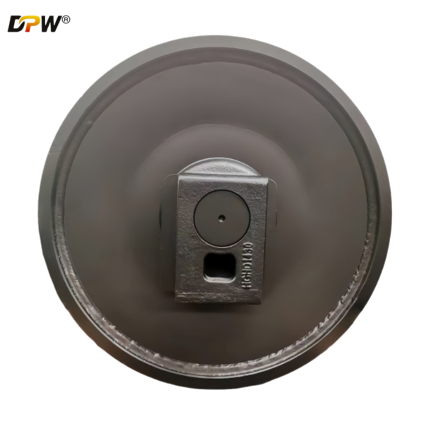 KATO excavator HD1430 HD1250 Forged front idler Wheel 14887/587-50400100/DPW-parts industry/forging idler factory/front idlers wheel manufactures