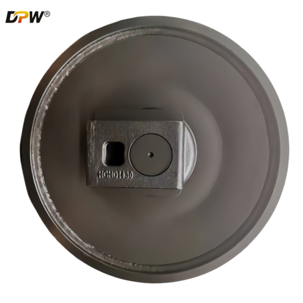 KATO excavator HD1430 HD1250 Forged front idler Wheel 14887/587-50400100/DPW-parts industry/forging idler factory/front idlers wheel manufactures 