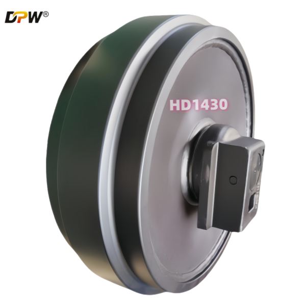 KATO excavator HD1430 HD1250 Forged front idler Wheel 14887/587-50400100/DPW-parts industry/forging idler factory/front idlers wheel manufactures 