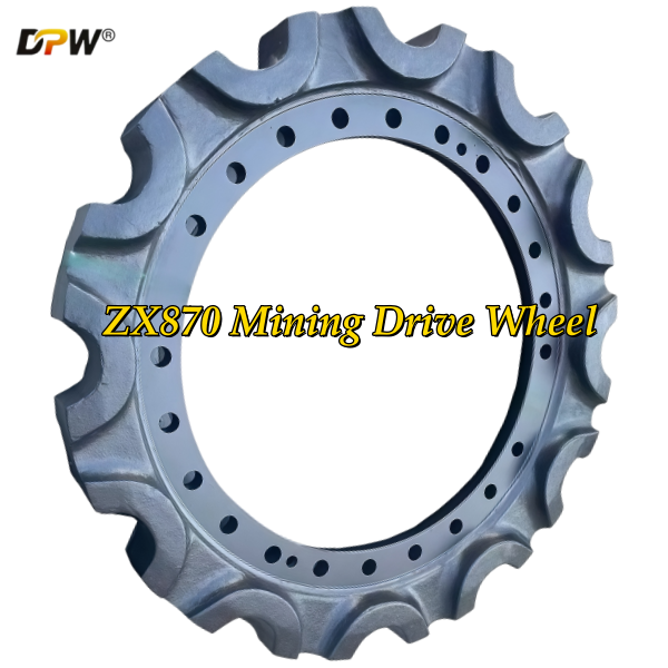 Hitachi YA00001980 ZX870/ZX890-5G/ZX900-6A Mining Drive Wheel/Mining Final Drive Sprocket Assy/Heavy duty excavator chassis components expert and manufacturer 