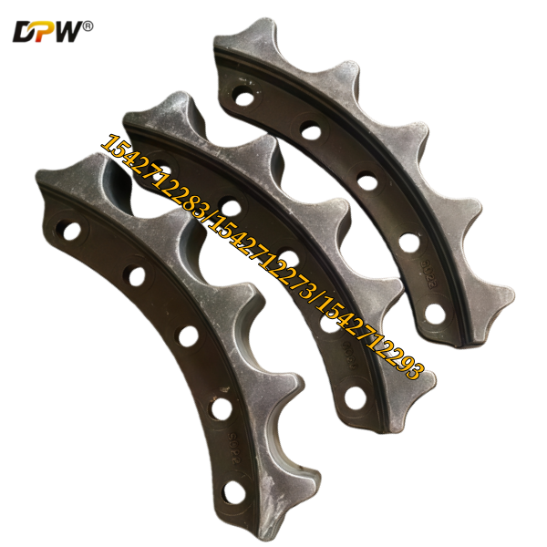 SHANTUI SD22/KOMATSU D85 Forged Drive Sprocket Segment Assembly/P/N: 1542712273/1542712283/1542712293/made by DPW Parts 