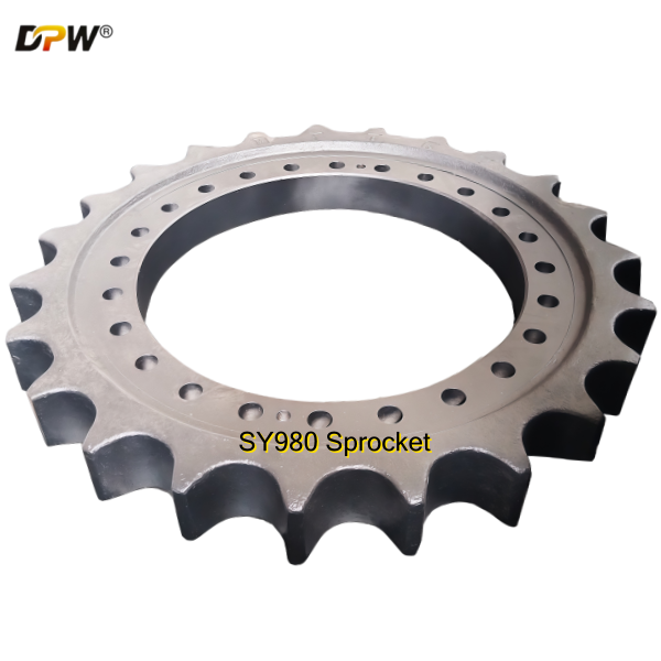 SANY SY980 Track Final Drive Sprocket Assy/Drive Wheel/heavy duty Mining excavator chassis components source factory and manufacturer-DPW Parts 