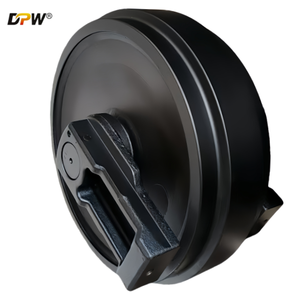 KOBELCO LC52D00026F1 / LC52D00002F1 SK330/SK350  Forged Track Idler Assembly/Heavy duty excavator spare parts /Professional forged Track guide wheel manufacturing factory-HAN GONG/DPW PARTS 